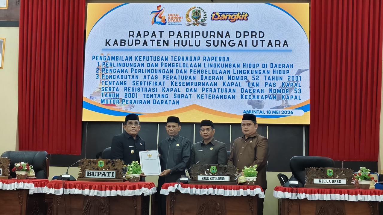 Ketua Pengadilan Agama Amuntai Kelas IB Hadiri Rapat Paripurna DPRD HSU
